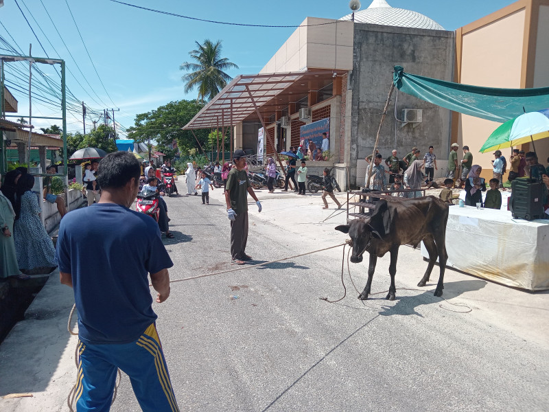 Masjid Nurul Ikhsan Potong 12 Hewan Kurban, 2 Kambing