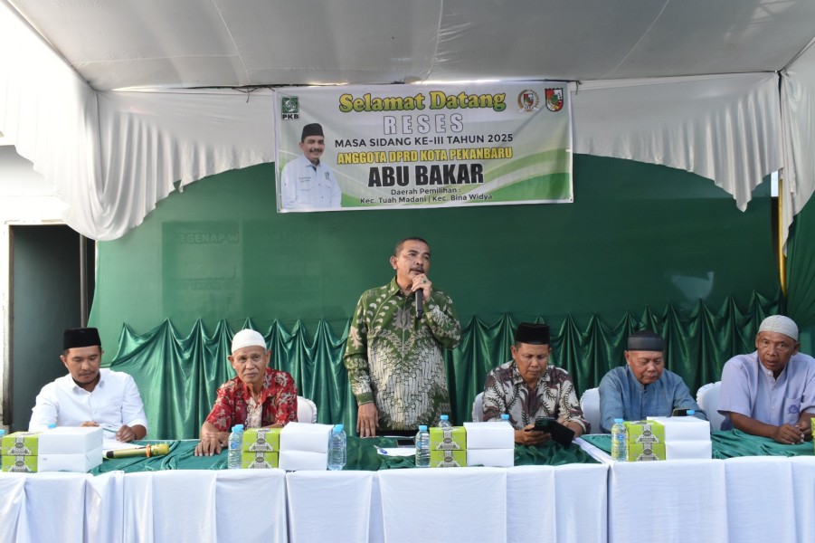 Anggota DPRD Pekanbaru Abu Bakar Gelar Reses di Tobek Godang,